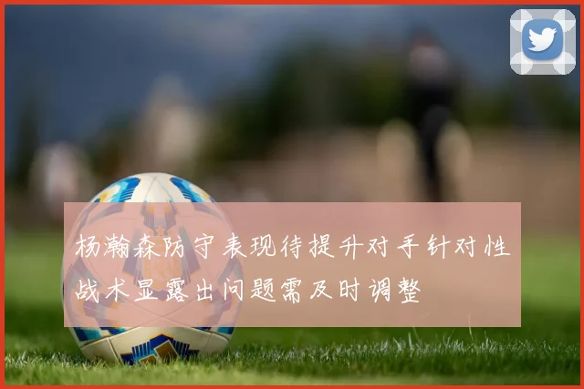 杨瀚森防守表现待提升对手针对性战术显露出问题需及时调整